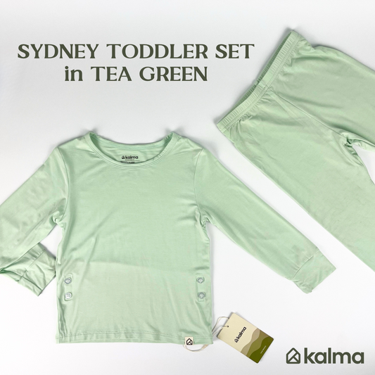 Sydney Toddler Organic Bamboo Sleepwear Long Sleeve Pajama Set