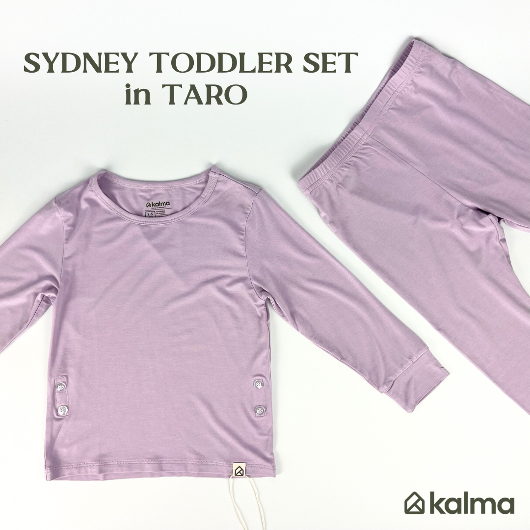 Sydney Toddler Organic Bamboo Sleepwear Long Sleeve Pajama Set