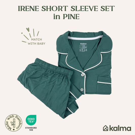 Irene Bamboo Short Sleeve Pajama Set (VARIOUS COLORS)