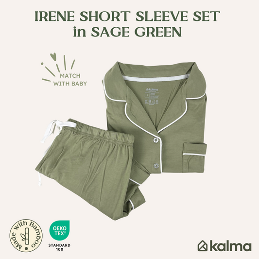 Irene Bamboo Short Sleeve Pajama Set (VARIOUS COLORS)