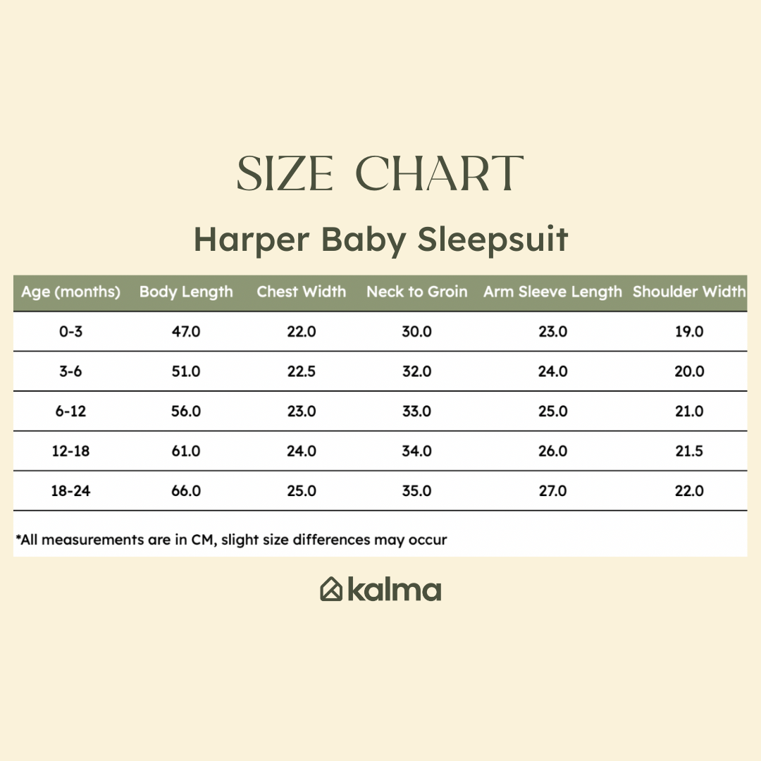 Harper Baby Zip Sleepsuit