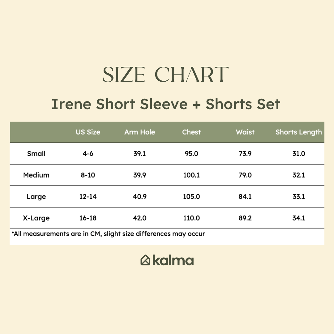 Irene Bamboo Short Sleeve Pajama Set (VARIOUS COLORS)